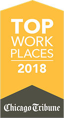 2018 Chicago Tribune award for Top Workplaces