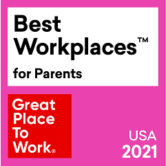 Best Workplaces™️ for Parents - USA 2021 award from Great Place To Work