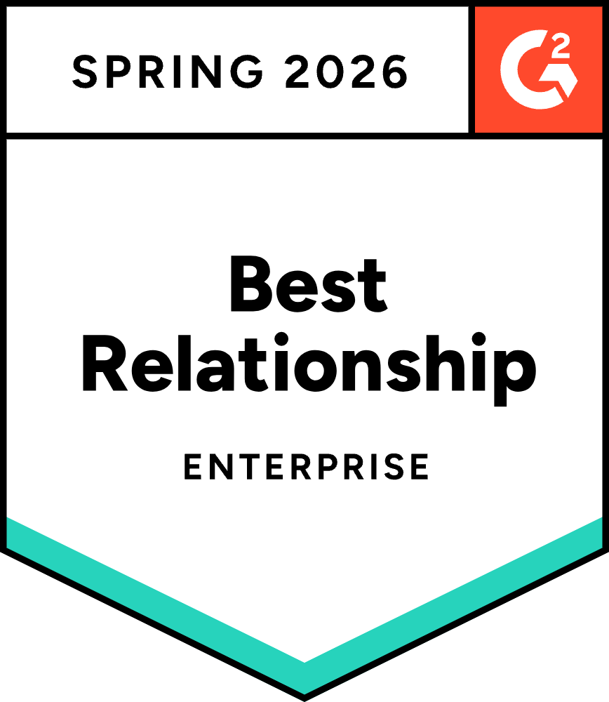 G2 Best Relationship for Social Media Management - Enterprise - Winter 2026