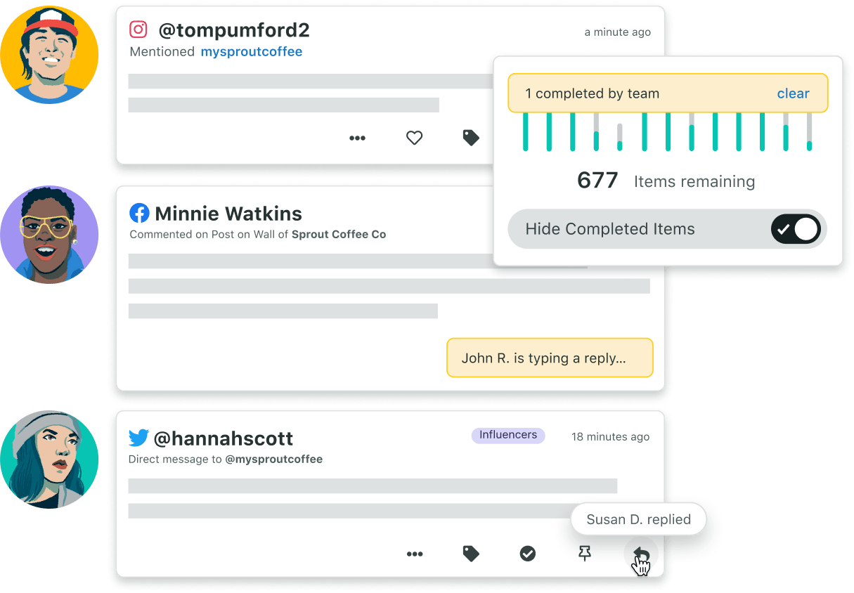 Product screenshot of Sprout’s advanced approval workflows available in the Compose publisher.
